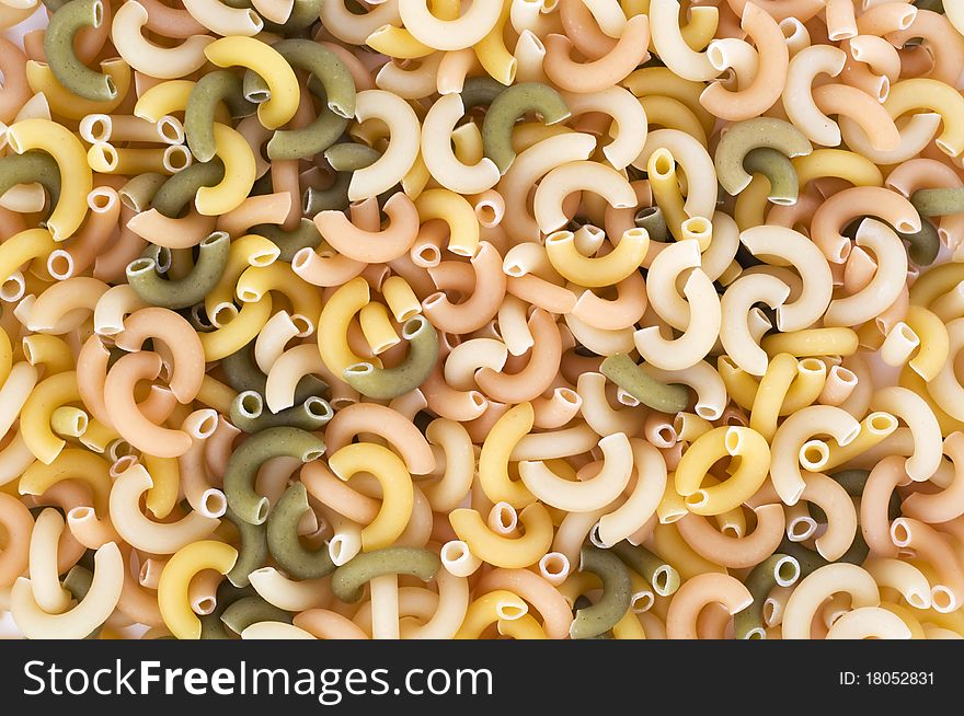 Colorful Pasta Background