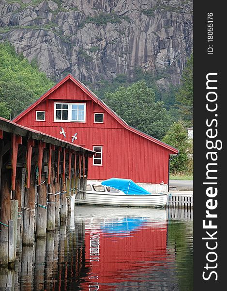 Boat house in Aana Sira, Southlands, Norway