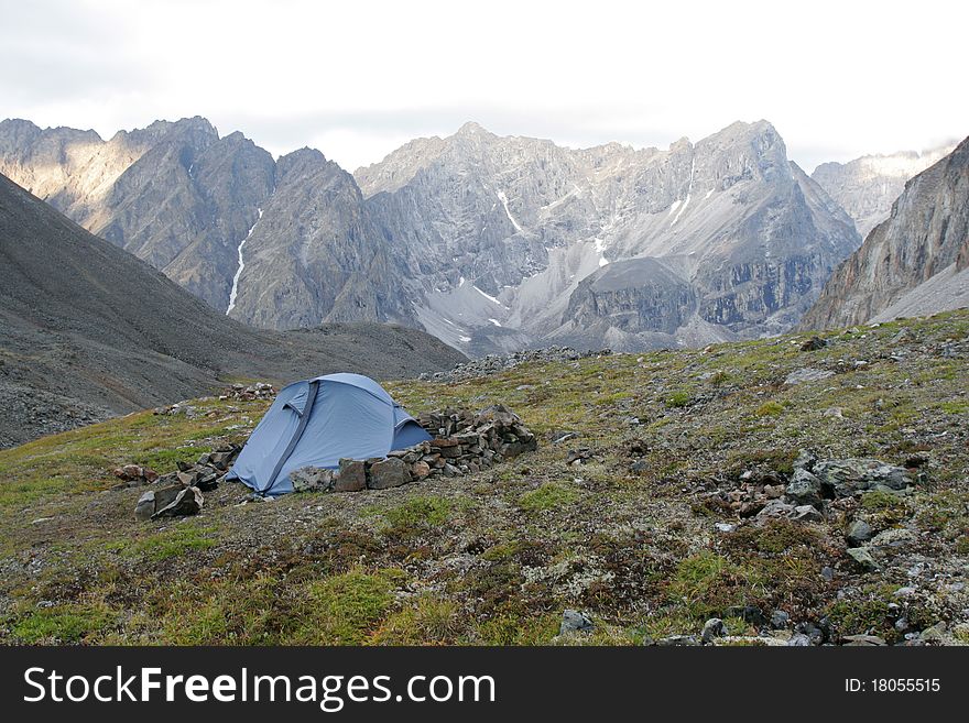 Tent In Mountains