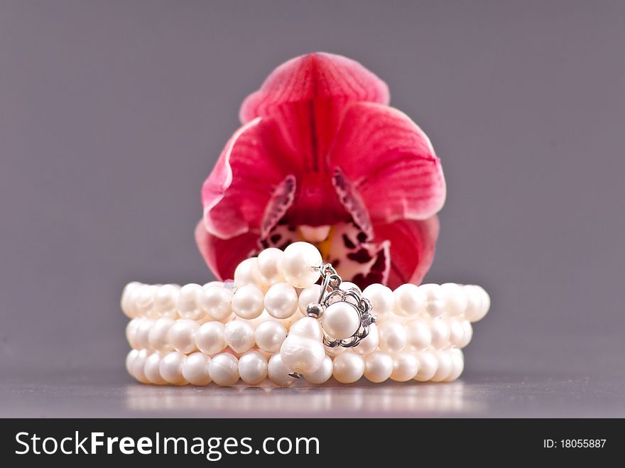 Pearl Bracelet Center Asset in Silver