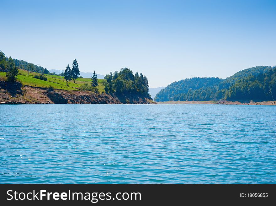 Lake Landscape Mountain Summer