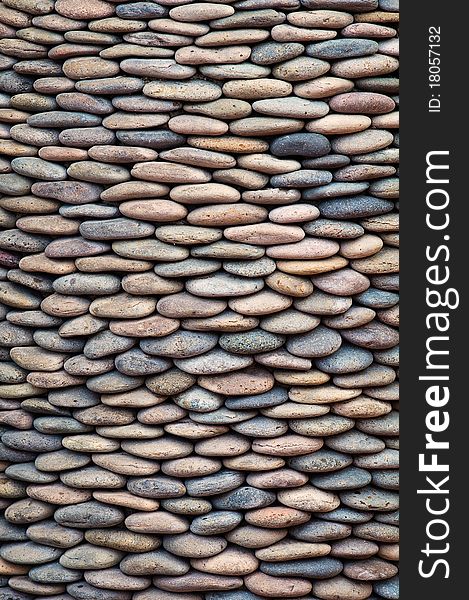 Image of large amount of rounded stones. Image of large amount of rounded stones.
