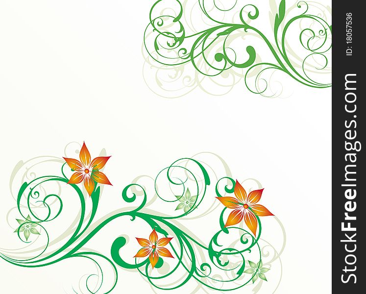 Floral illustration for your design