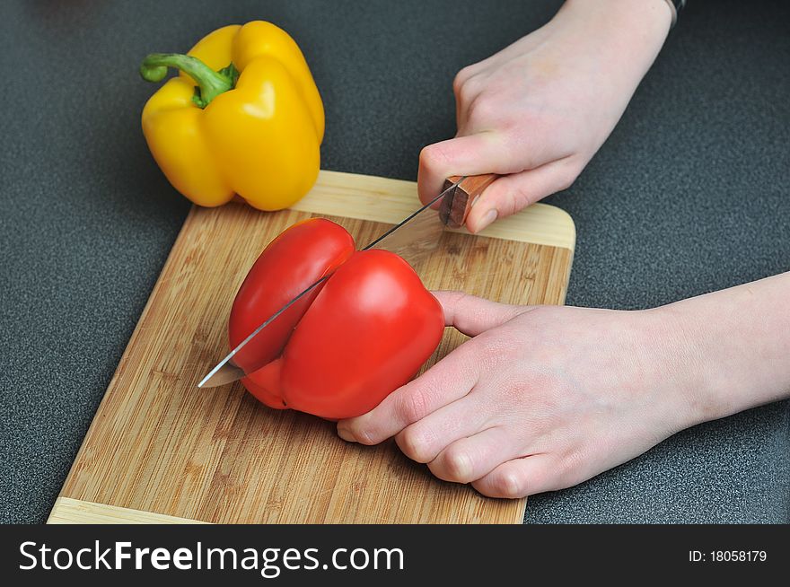 Slicing Pepper