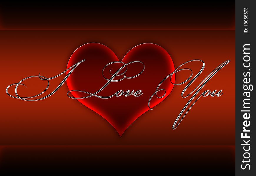 Red wallpaper for desktop with a declaration of love. For Valentine's Day. Red wallpaper for desktop with a declaration of love. For Valentine's Day