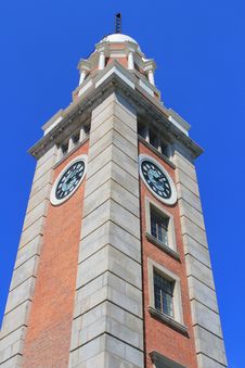 Tsim Sha Tsui Clock Tower Stock Photo