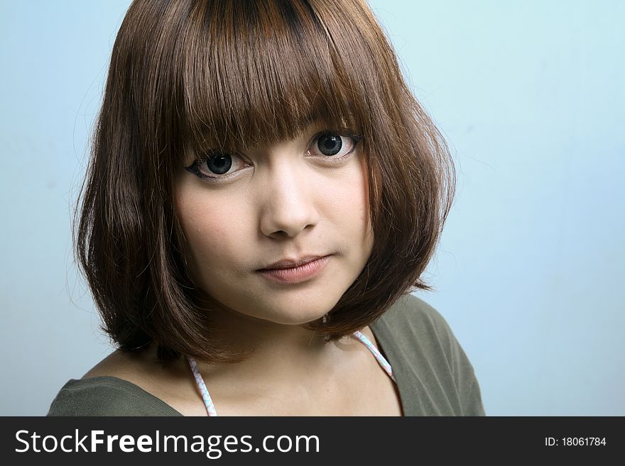 Portrait of asian beautiful girl. Portrait of asian beautiful girl