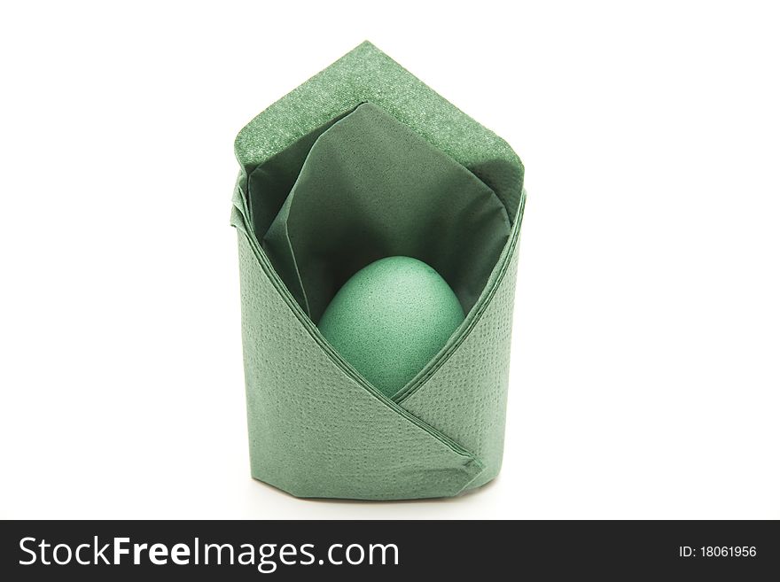 Easter Egg With Napkin