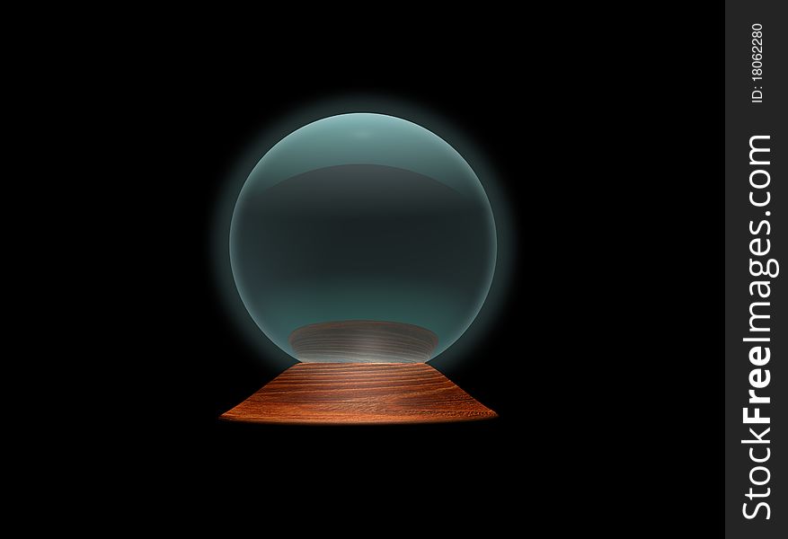 3d generated ilustration of magic ball. 3d generated ilustration of magic ball