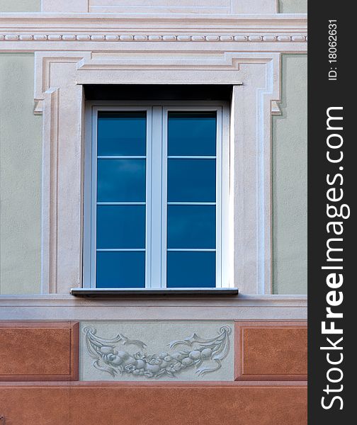 Window decorations in Camogli Genoa. Window decorations in Camogli Genoa