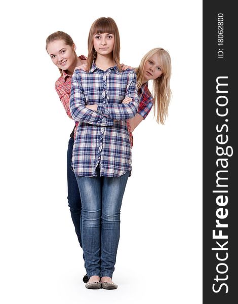 Three beautiful young girl