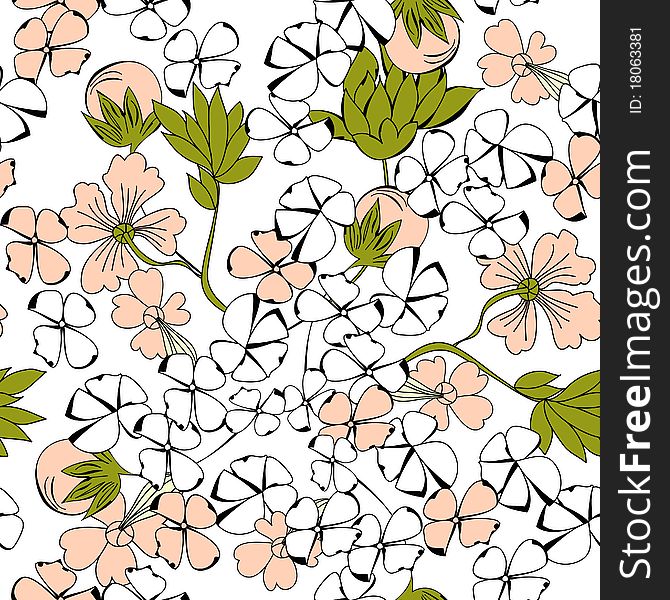 Seamless pattern. Universal template for greeting card, web page, background