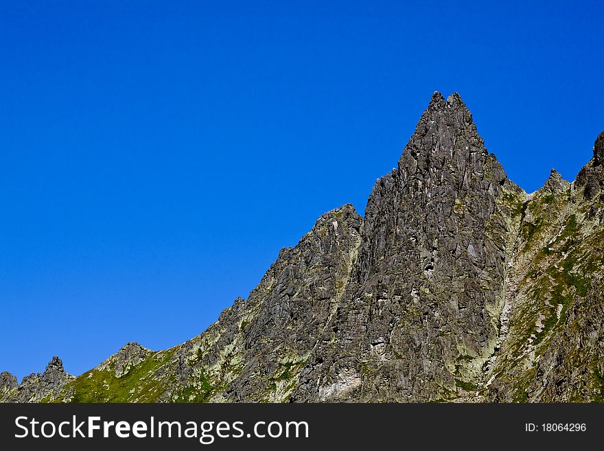 Summer mountain landscape in the Polish Tatry