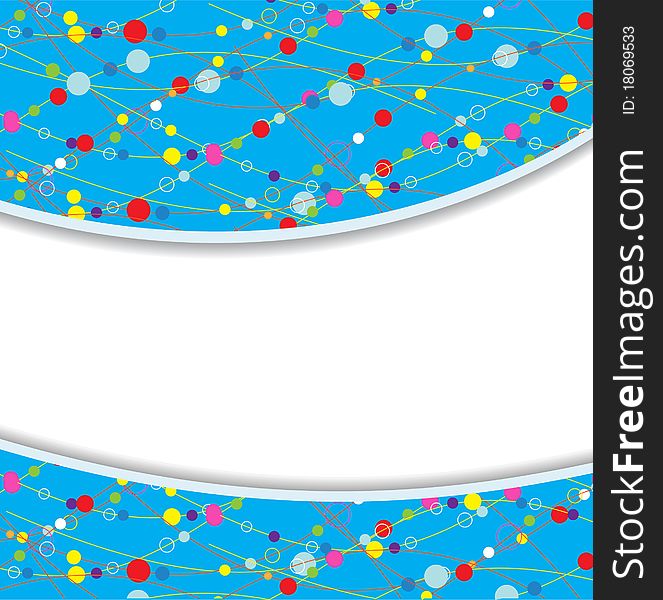Bright confetti on ablue background. Colorful Frame. Bright confetti on ablue background. Colorful Frame.