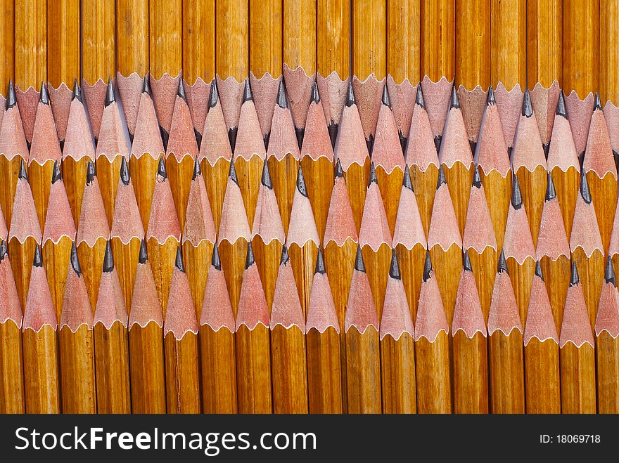 Pencils piled close to each other and vertically. Pencils piled close to each other and vertically