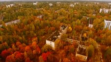 Aerial View Of Pripyat, Chernobyl, Beautiful Landscape Royalty Free Stock Image Aerial View Of Pripyat, Chernobyl, Beautiful Landscape Royalty Free Stock Image