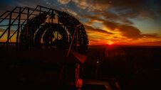 Aerial View, Sunrise Over Pripyat, Chernobyl Stock Image Aerial View, Sunrise Over Pripyat, Chernobyl Stock Image