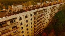 Aerial View Of Pripyat, Chernobyl, Beautiful Landscape Stock Photos Aerial View Of Pripyat, Chernobyl, Beautiful Landscape Stock Photos