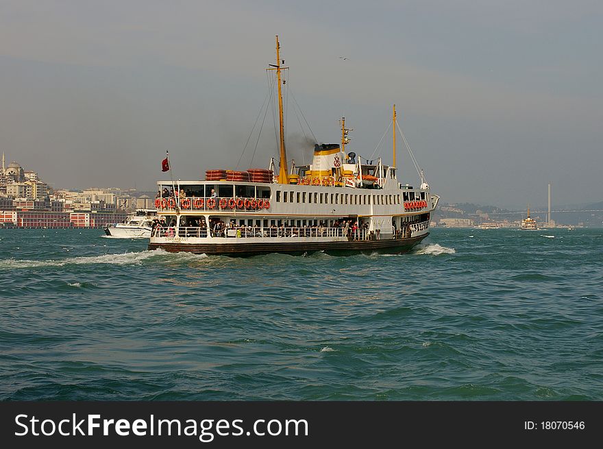 Passenger Boat In Istanbul