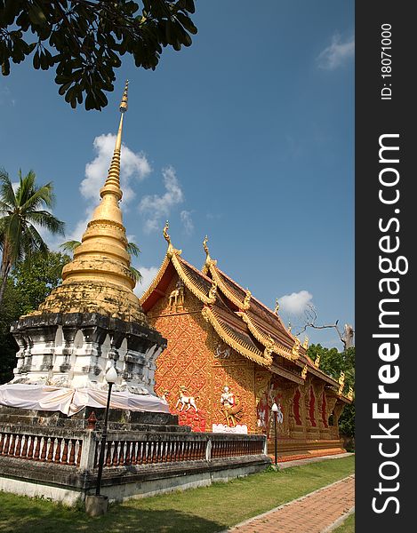 Phrathat Lampang Luang temple at Lampang province Thailand. Phrathat Lampang Luang temple at Lampang province Thailand