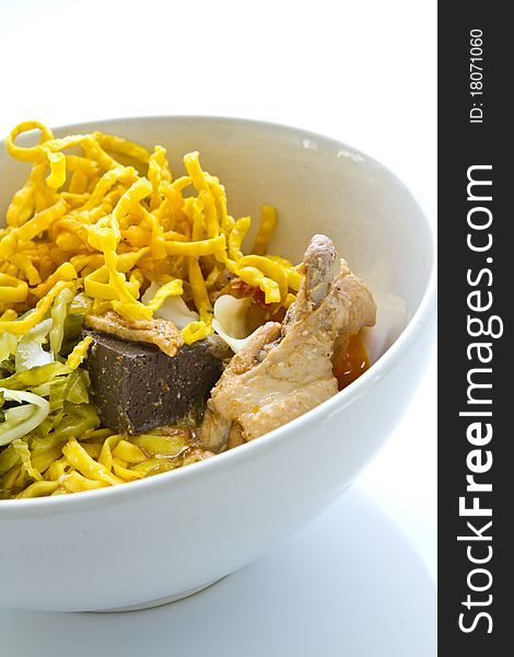 Tradition and famous food of Northern of Thailand called Khao Soi. Tradition and famous food of Northern of Thailand called Khao Soi