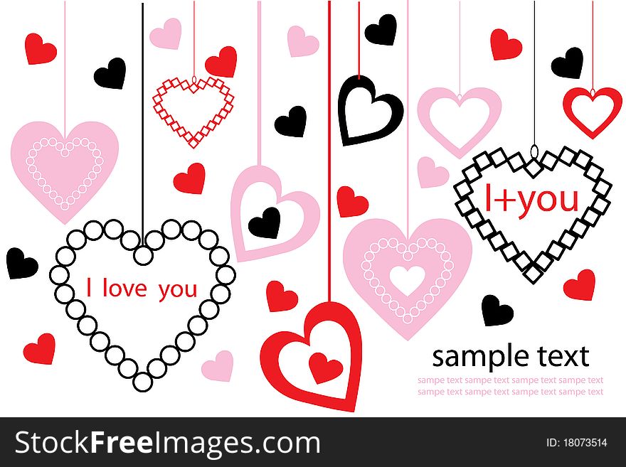 Hearts. holiday Valentine's Day background. Hearts. holiday Valentine's Day background