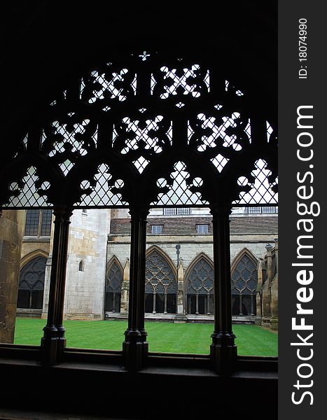 Photo of window in Westminster Abbey, London, England. Photo of window in Westminster Abbey, London, England