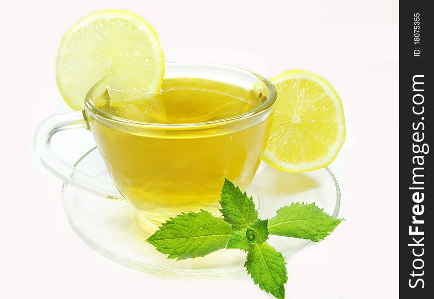 Fruit Tea With Lemon And Mint