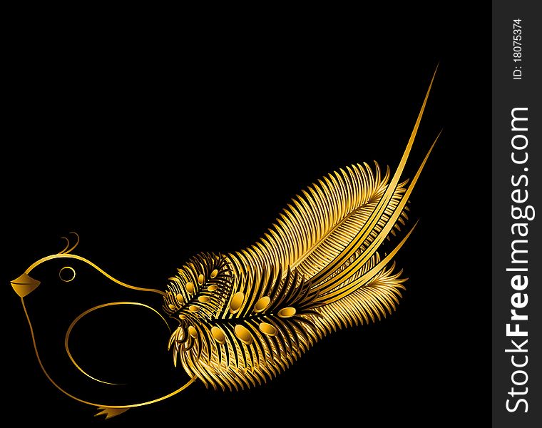 Beautiful little bird beautiful illustration for a design