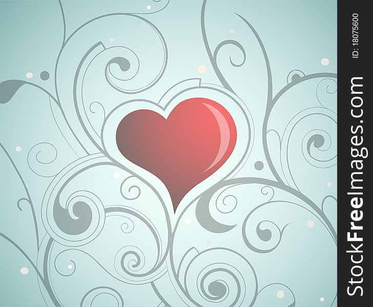 St. Valentine`s Day heart-shape