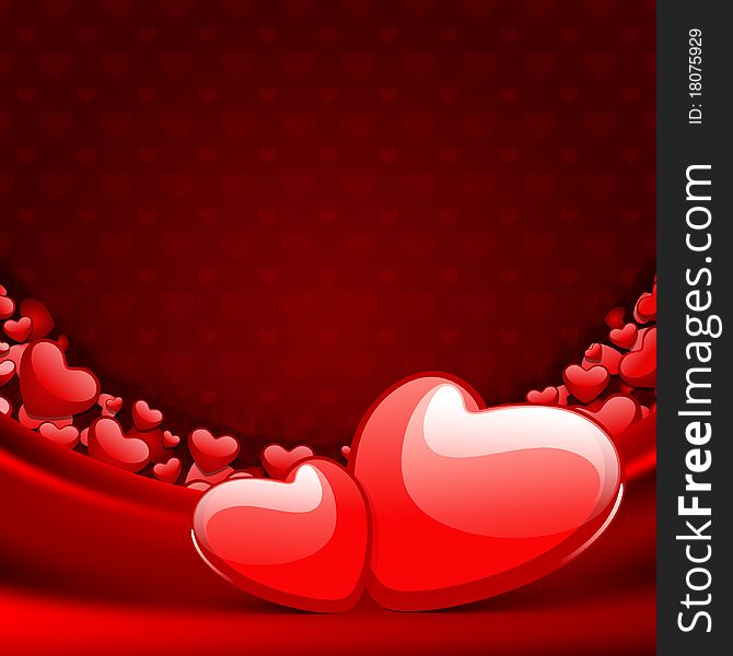 Two hearts Valentine's day or Wedding background