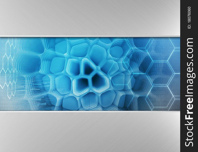 Blue technology background