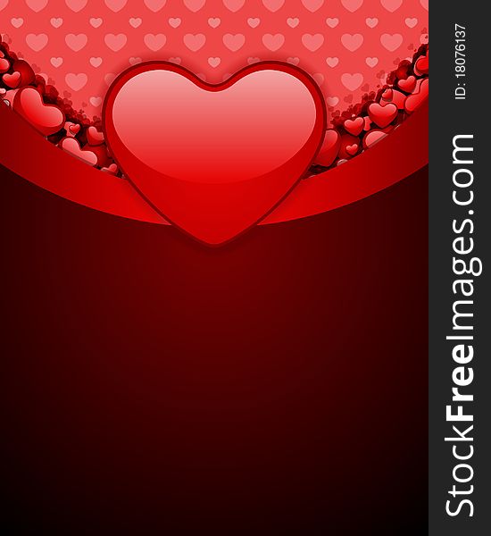 Red Glossy Heart