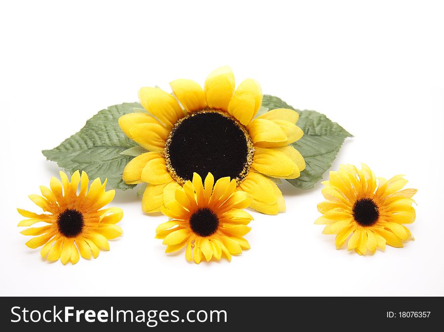 Sunflowers blossoms to the decoration