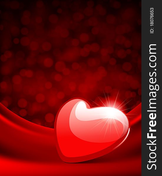 Red Glossy Heart