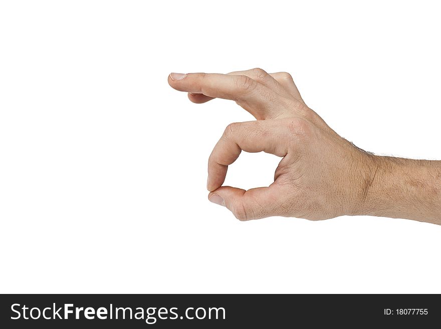 Hand Making ok Gesture