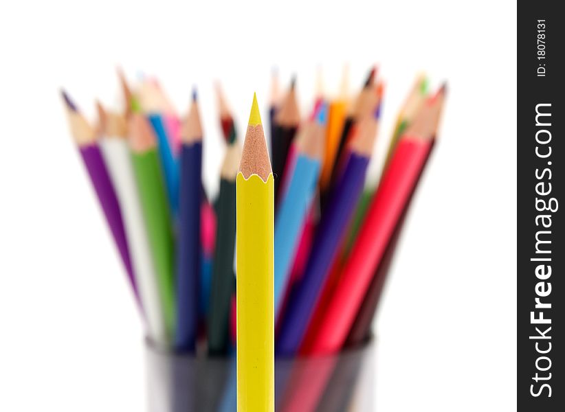 A Bunch Of Color Pencils