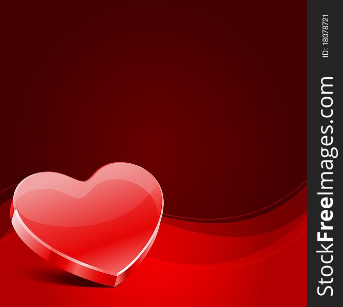 Red heart Valentine's day background