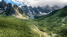 Moraine Lake, Banff National Park, Alberta, Canada, Beautiful Landscape, Valley Of The Ten Peaks Royalty Free Stock Photo Moraine Lake, Banff National Park, Alberta, Canada, Beautiful Landscape, Valley Of The Ten Peaks Royalty Free Stock Photo