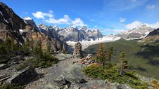 Valley Of The Ten Peaks, Moraine Lake, Banff National Park, Alberta, Canada, Beautiful Landscape Royalty Free Stock Image Valley Of The Ten Peaks, Moraine Lake, Banff National Park, Alberta, Canada, Beautiful Landscape Royalty Free Stock Image