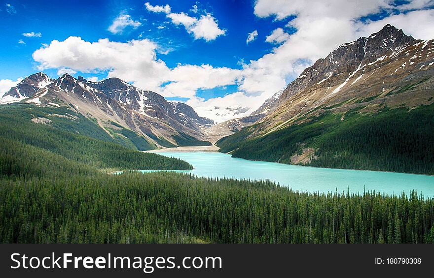 Moraine Lake, Banff National Park, Alberta, Canada, Beautiful Landscape, Valley of the Ten Peaks