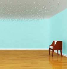 Chair In Empty Gallery Stock Image Chair In Empty Gallery Stock Image