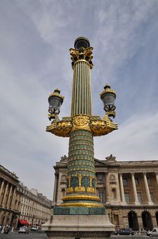 Lantern In The Place De La Concorde Royalty Free Stock Photos Lantern In The Place De La Concorde Royalty Free Stock Photos