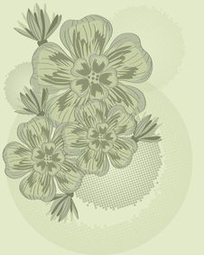 Background With Flowers Royalty Free Stock Photography Background With Flowers Royalty Free Stock Photography