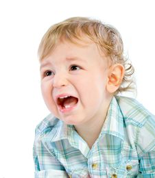 Emotion Happy Cute Baby Boy Over White Royalty Free Stock Image Emotion Happy Cute Baby Boy Over White Royalty Free Stock Image