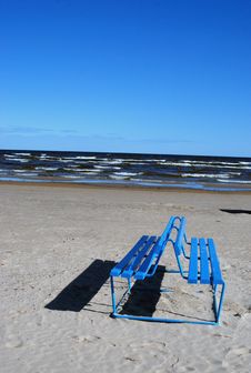 Bench Near The Sea Royalty Free Stock Photography Bench Near The Sea Royalty Free Stock Photography