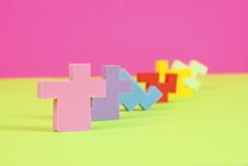 Puzzle Eraser Parade Royalty Free Stock Photography Puzzle Eraser Parade Royalty Free Stock Photography