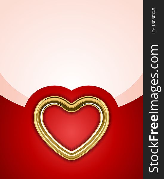 Red glossy heart