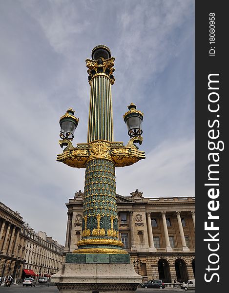 Lantern in the Place de la Concorde
