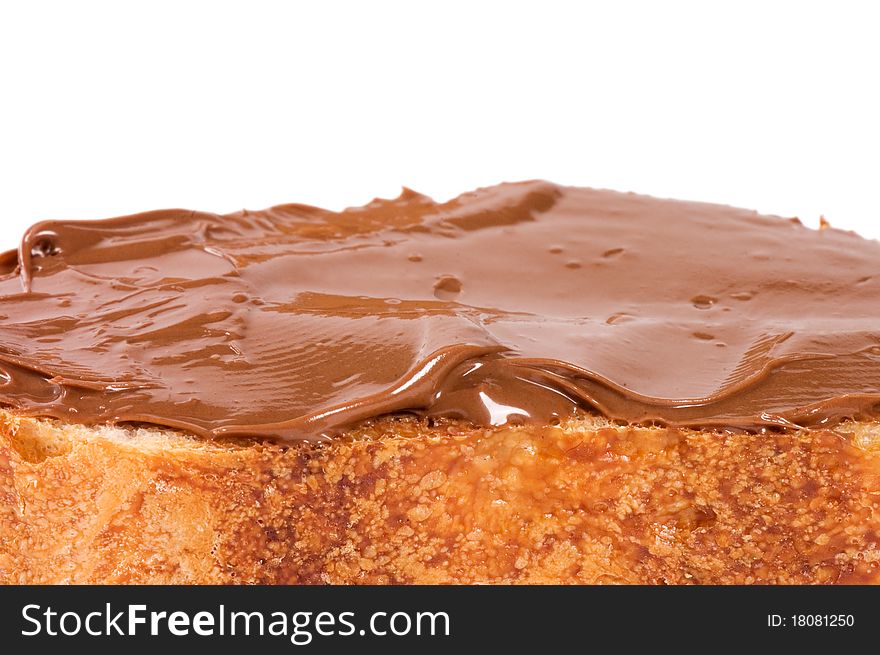 Fresh Bread With Chocolate Paste